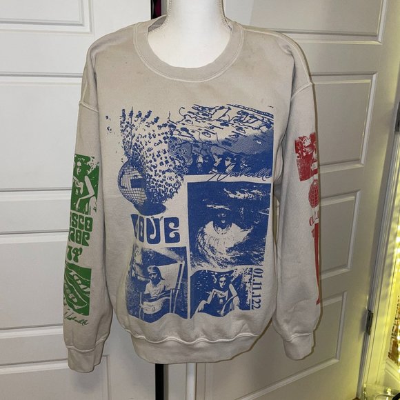 Urban Outfitters Tops - Urban Outfitters Neon Riot Graphic Crew Neck Sweatshirt